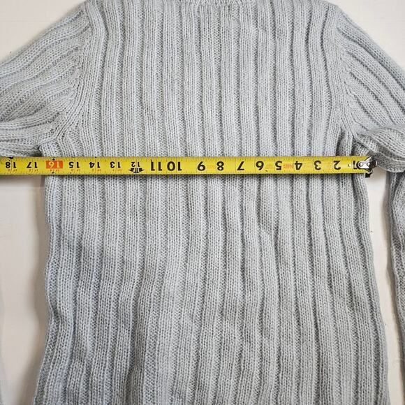 Vintage Polo Ralph Lauren Cowl Neck Mohair Blend Light Blue Large - Picture 3 of 7